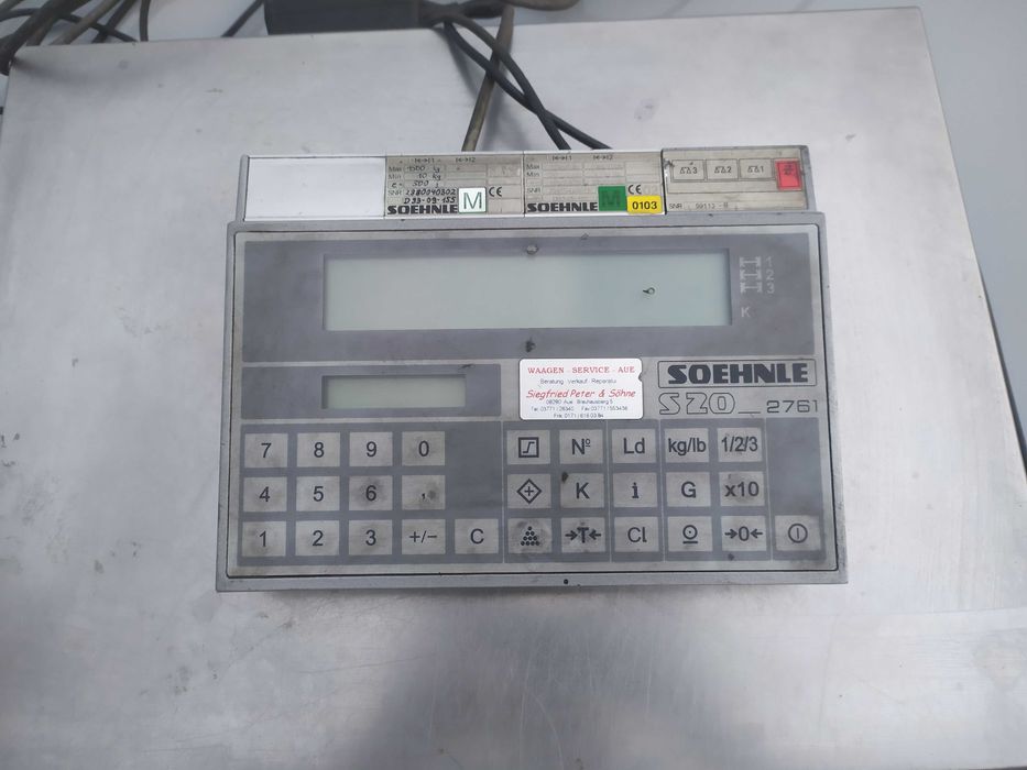 Waga platforma, 1500 kg + mała 60kg Soehnle S20 2761