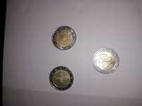 3x Moedas 2 € comemorativas ,em bom estado