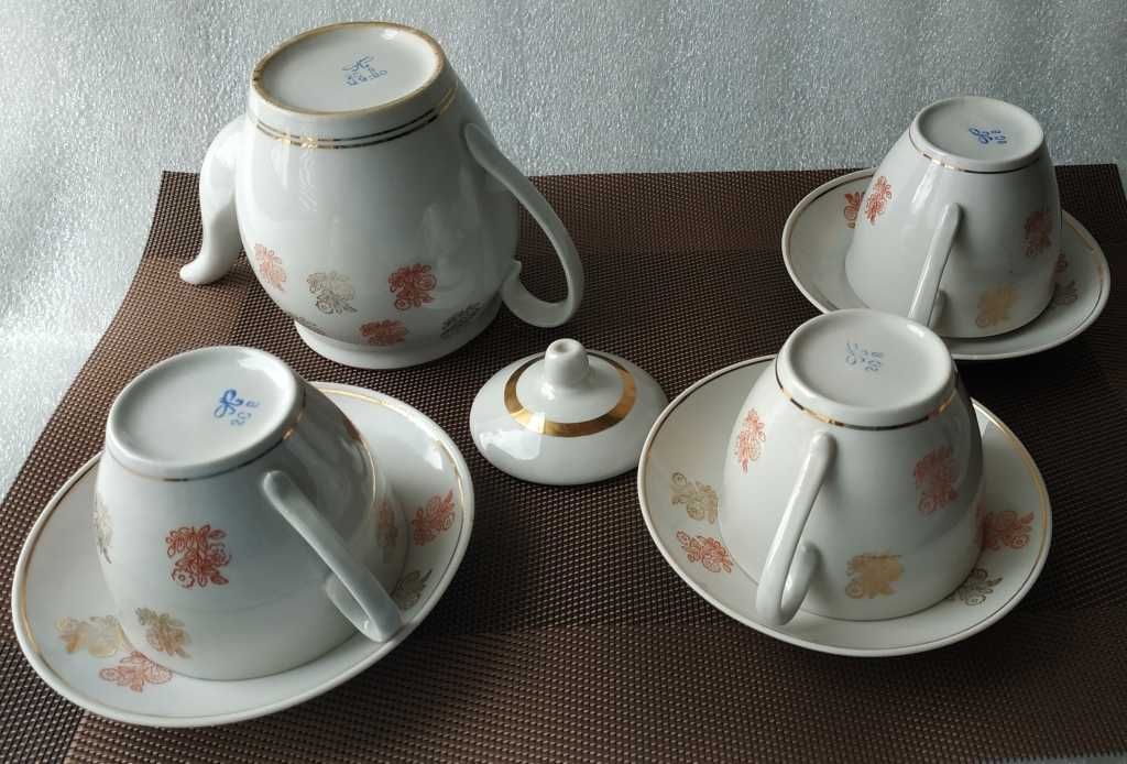 Чайный сервиз Полонное. Фарфор. Винтаж