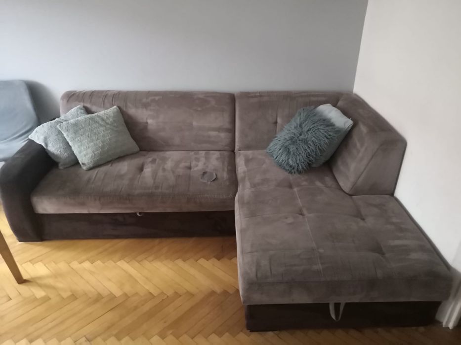 Narożnik z funkcją spania