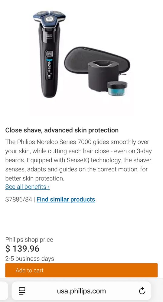 Електробритва Philips Norelco Shaver Series 7000 S7886/84 Wet & Dry