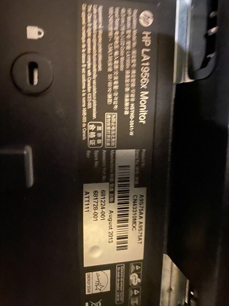 komputerowy Hp Compaq LA1956x