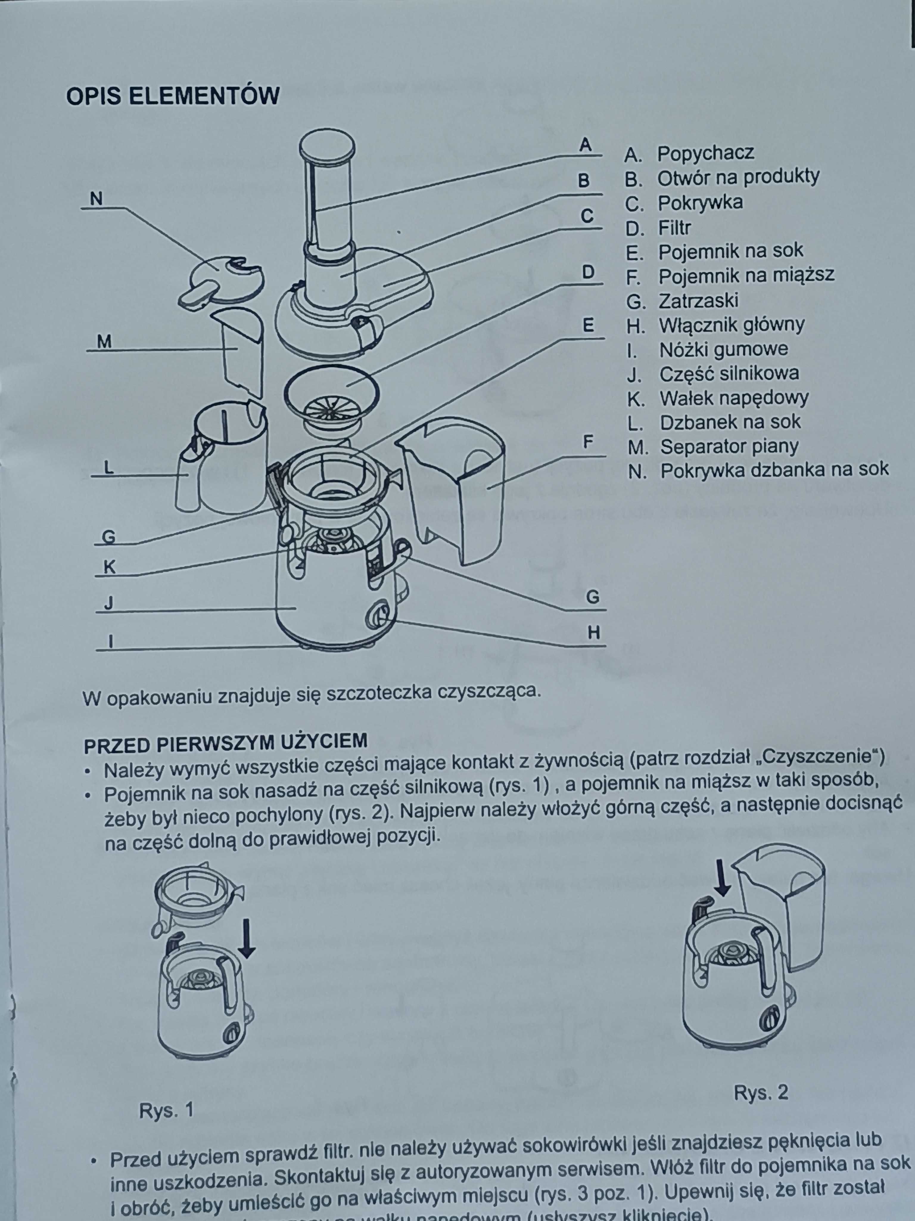 Sokowirówka Hyundai JE 702P