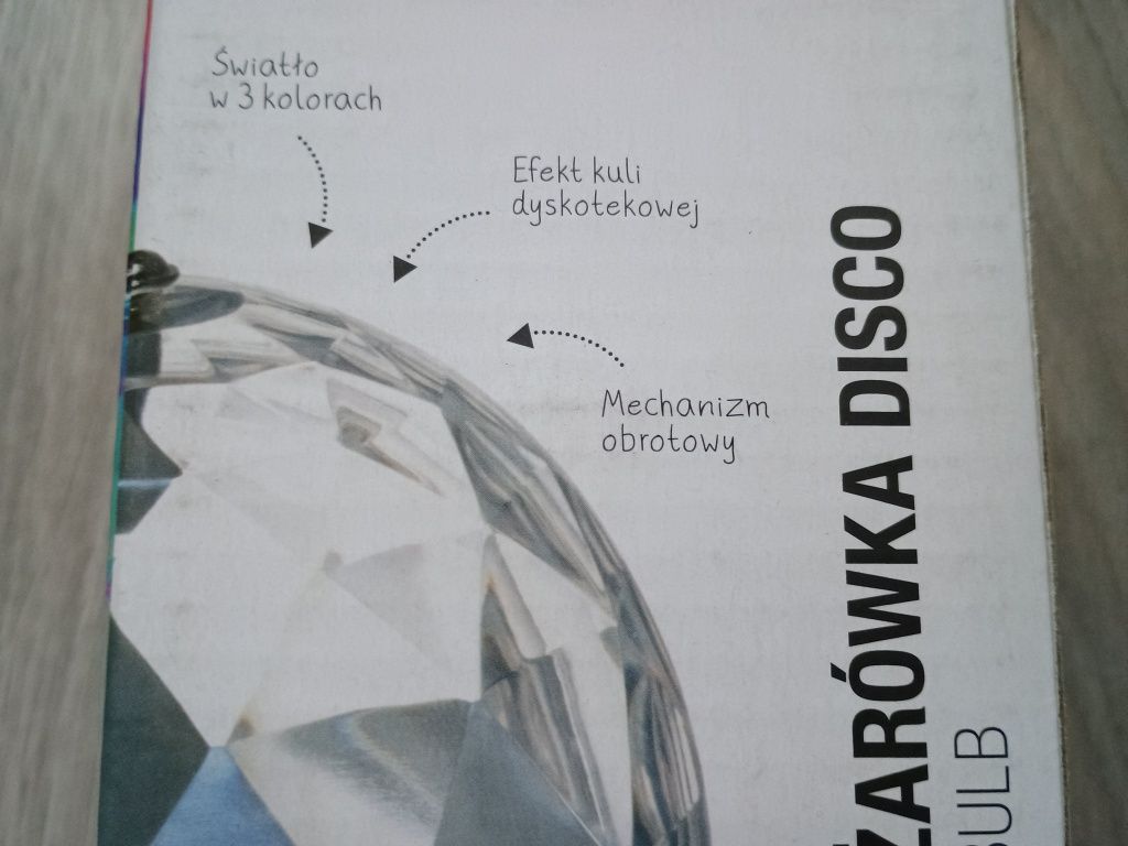 Żarówka dyskotekowa obrotowa disco