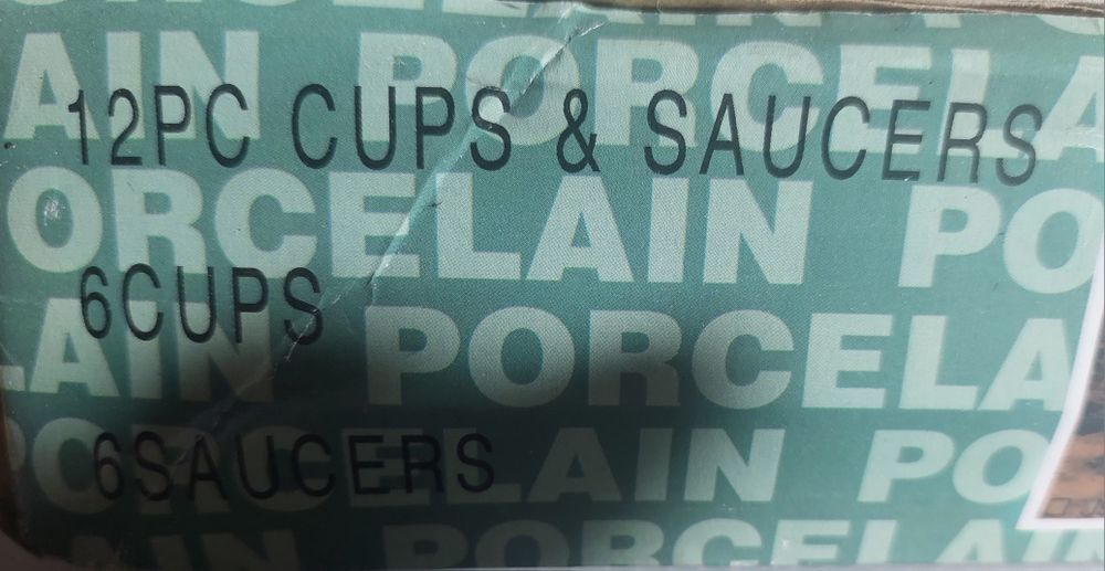 12 pecas chávena e prato vintage