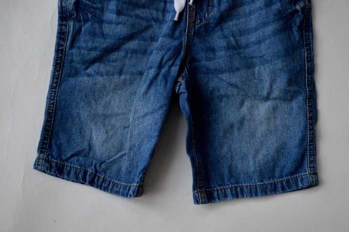 xlo NEXT Szorty Spodnie 134cm 9lat GUMA JEANSOWE
