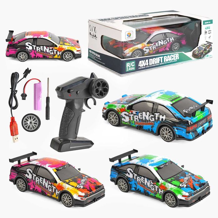 Дрифт машинка на пульті управління Strength Рожева. Машинка для дрифту
