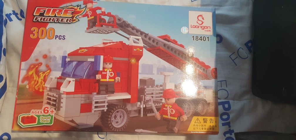 Lego bombeiros como novo