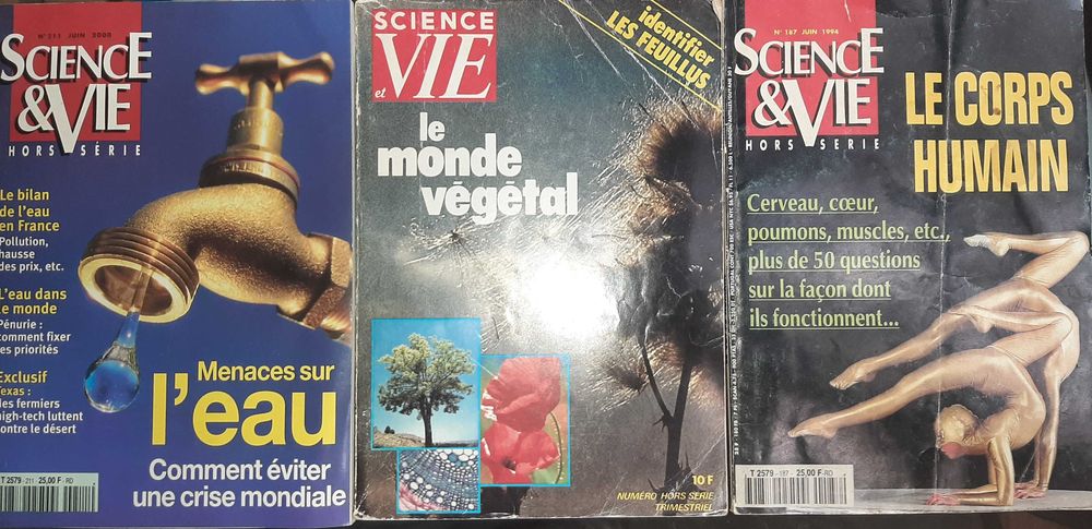 Revistas Science & Vie vintage, 1978, 1994, 2000 - Portes incluídos