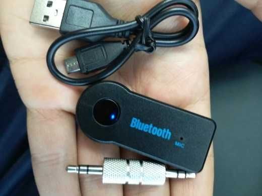 Bluetooth AUX, аудіо адаптер 3.5 мм + зарядка USB