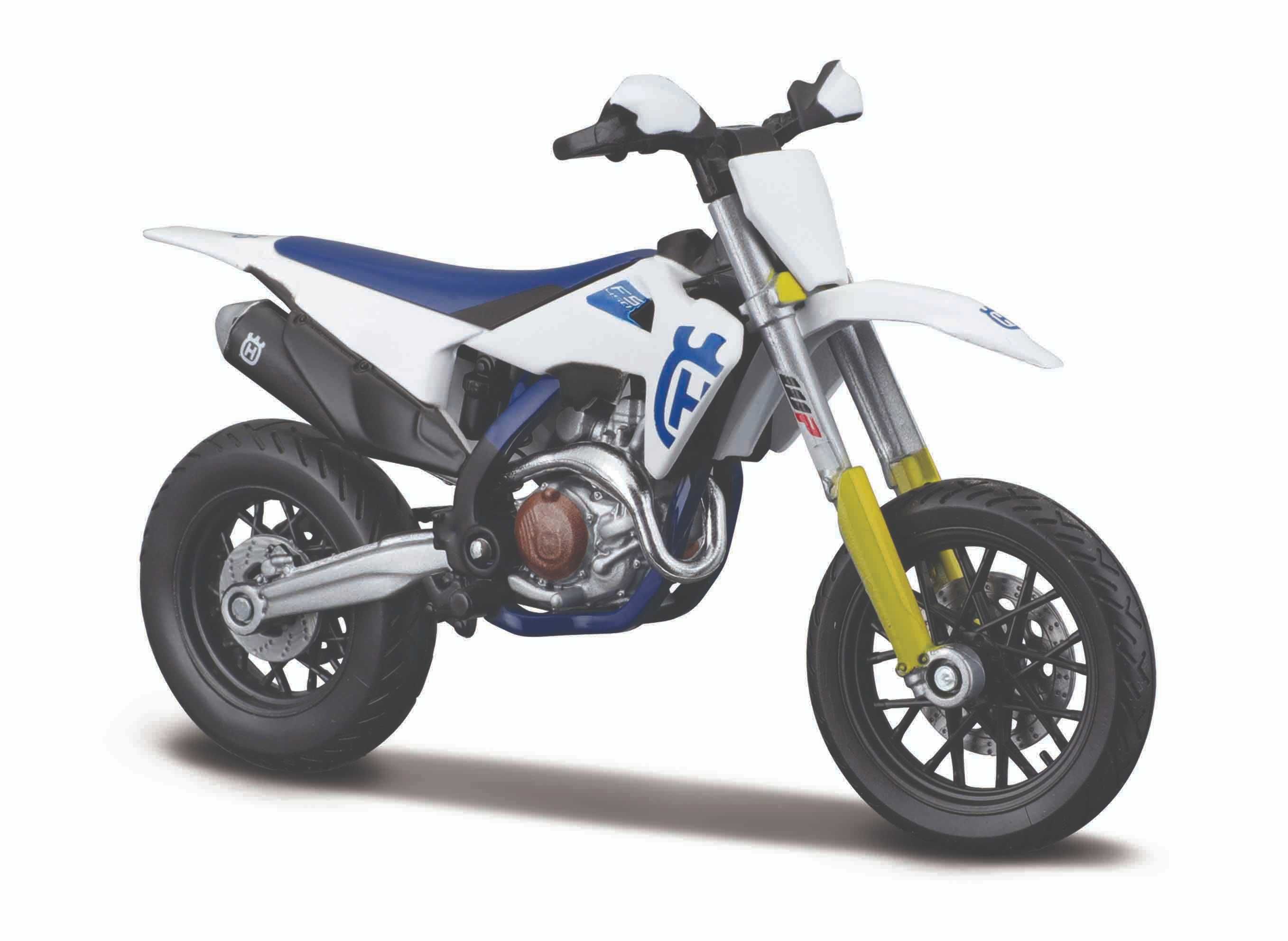 Bburago motor Husqvarna FS 450 Supermoto,skala 1:18