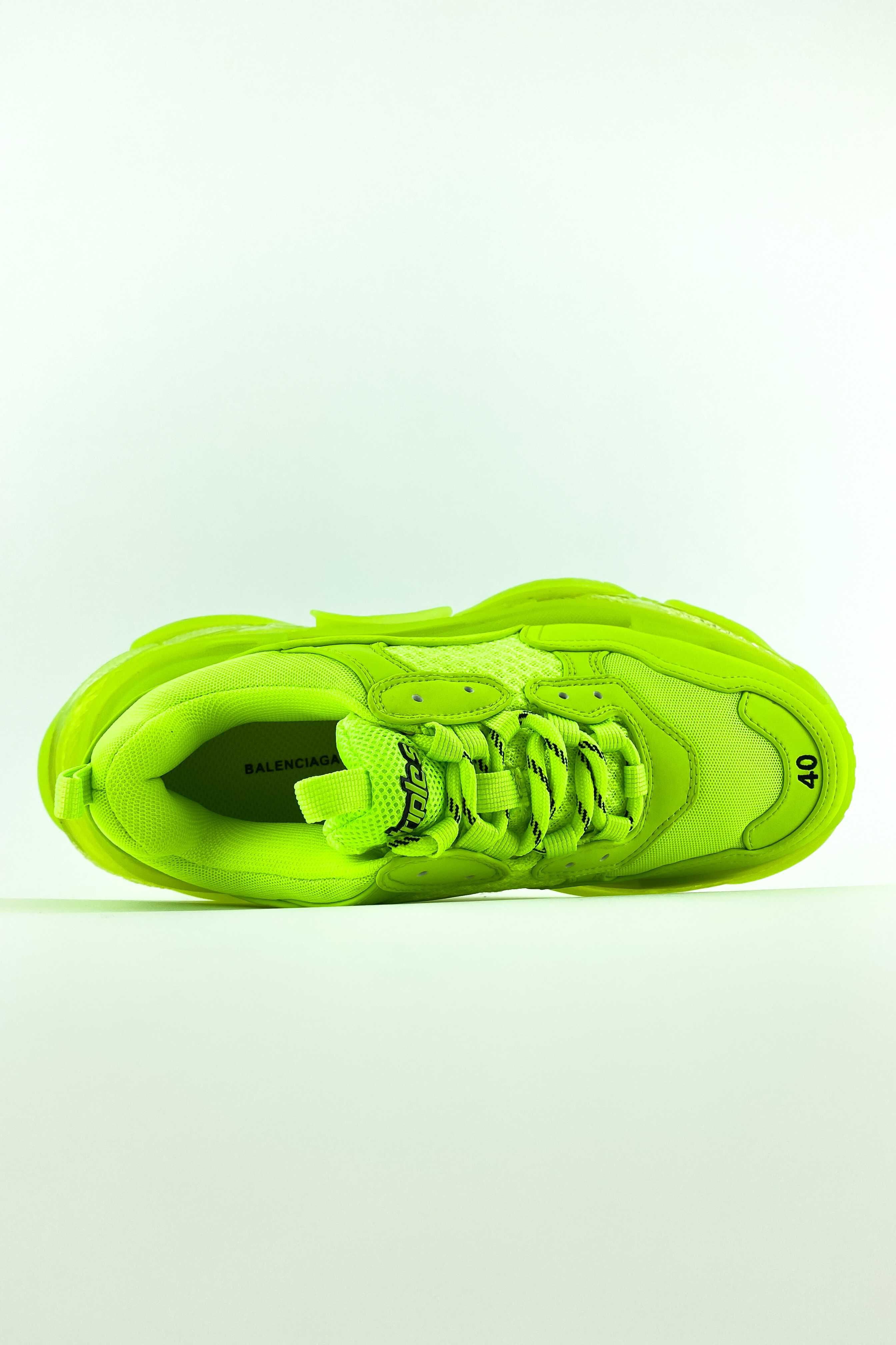 Balenciaga Triple S Clear Sole Green