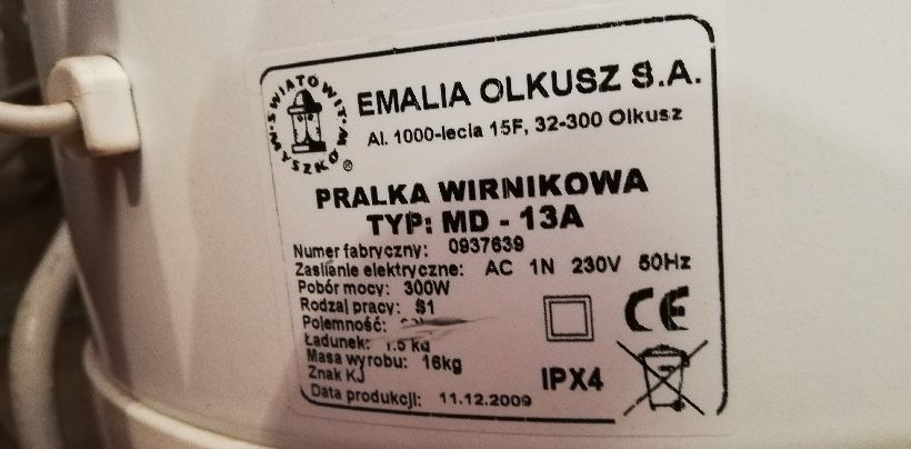 Pralka Frania NOWA
