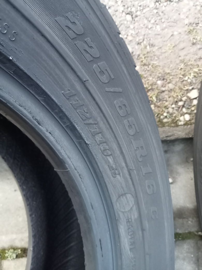 2x Opony Używane Letnie 225/65R16C Dunlop
