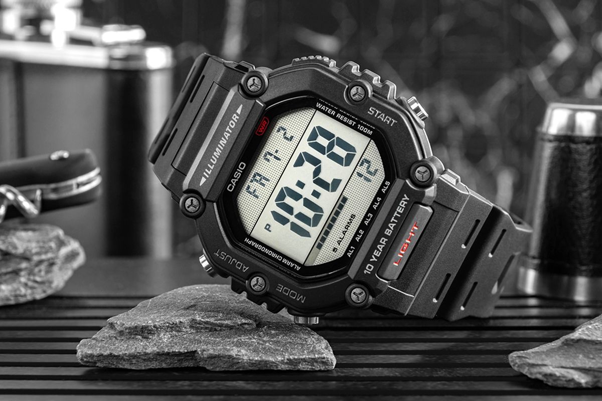 zegarek męski casio ae-1600h-1avdf + box