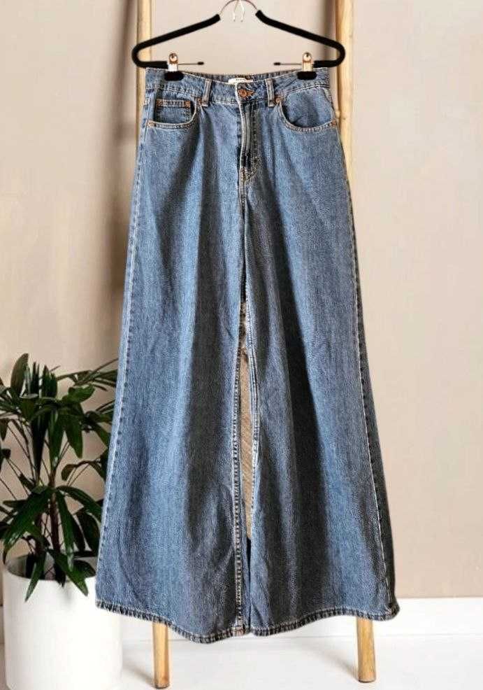 Широкие джинсы багги Bershka, р. XS/S