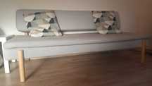 IKEA YPPERLIG szara sofa trzyosobowa do spania