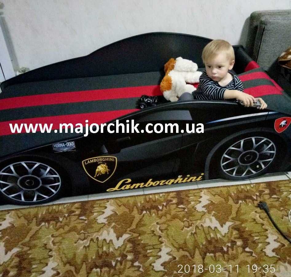 Кровать машина с матрасом в наличии машинка ліжко машина + ПОДАРОК