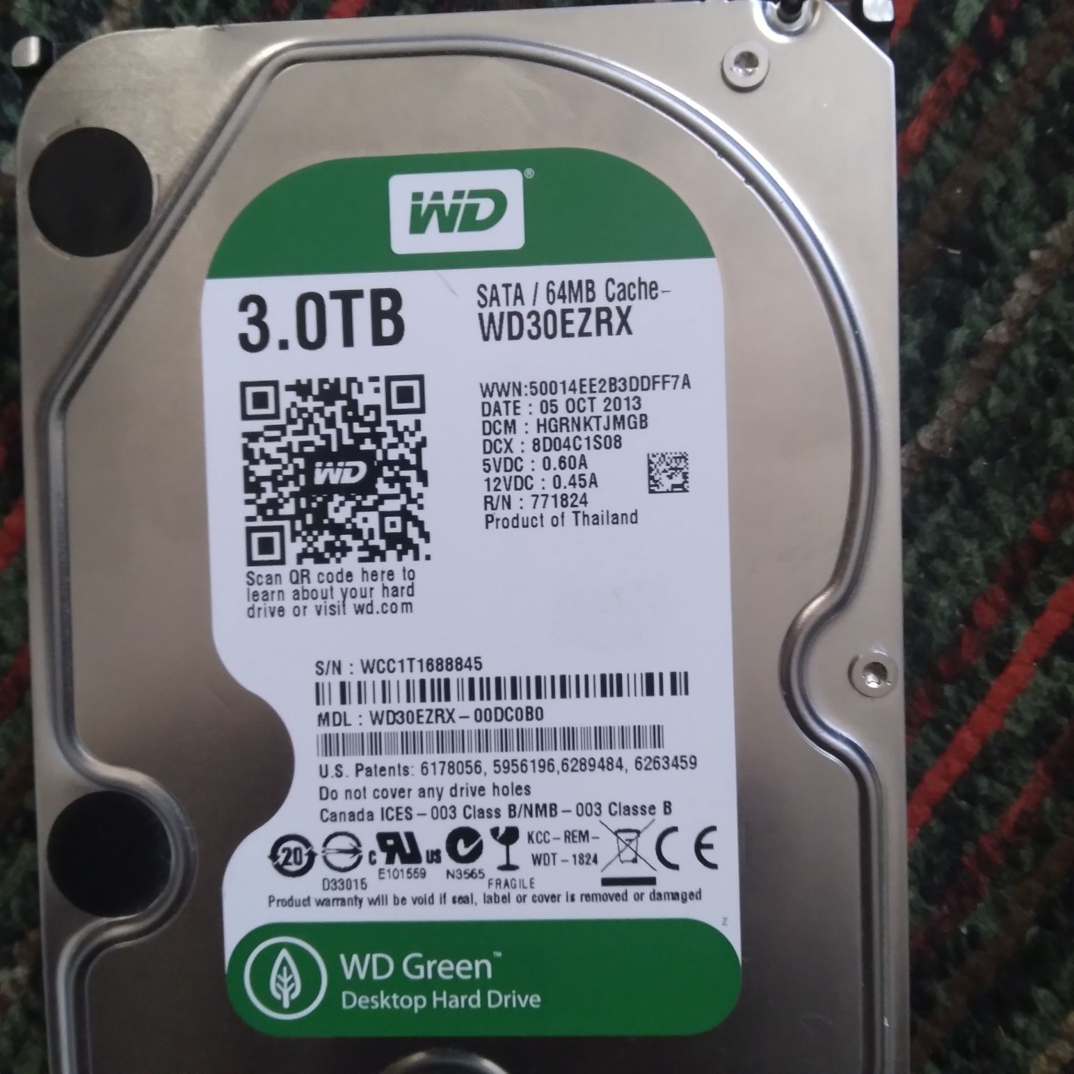 Жёсткий диск hdd Western digital 3 tb