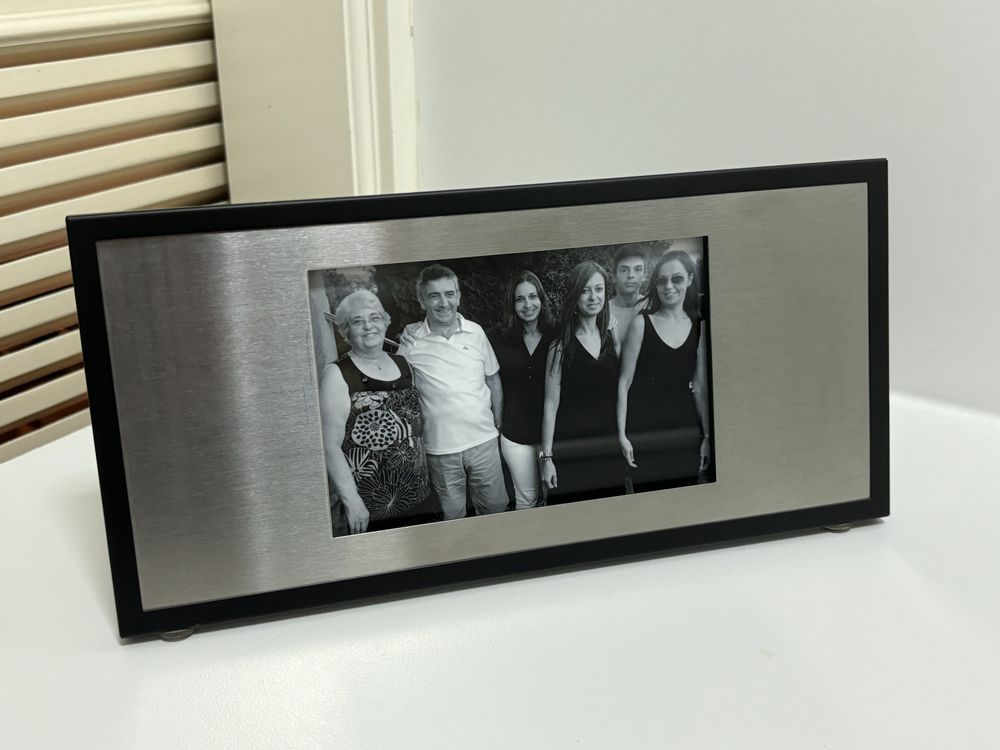 Porta fotos em metal