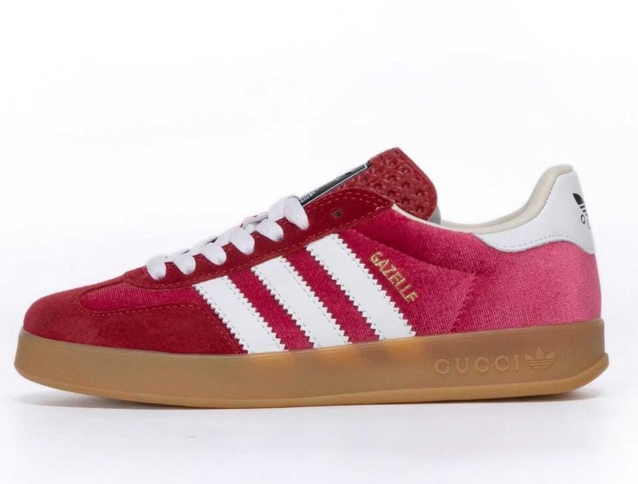 Женские кроссовки Adidas Gazelle x Gucci кросівки адідас газель гуччі