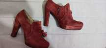Buty platformy Unisa Skóra 38 bordo malina