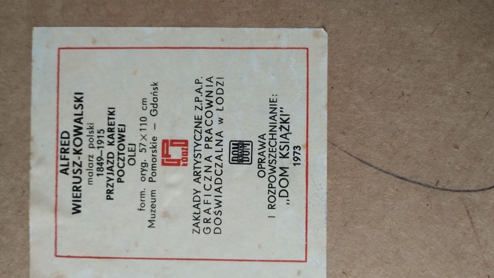 Obraz Alfred Wierusz-Kowalski Przyjazd karetki pocztowej Olej