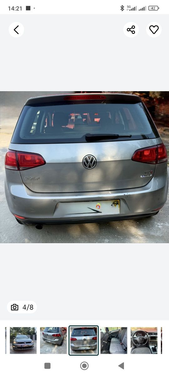 Volkswagen golf 7 motor 1.6 TDI