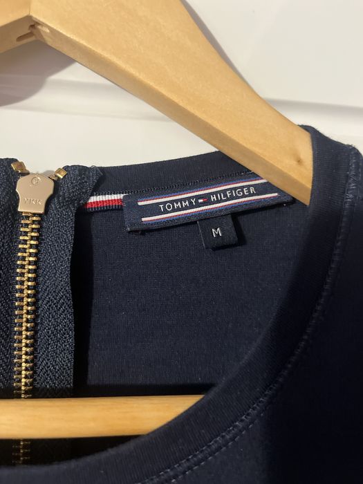 Tommy Hilfiger sukienka damska M granat elegancka