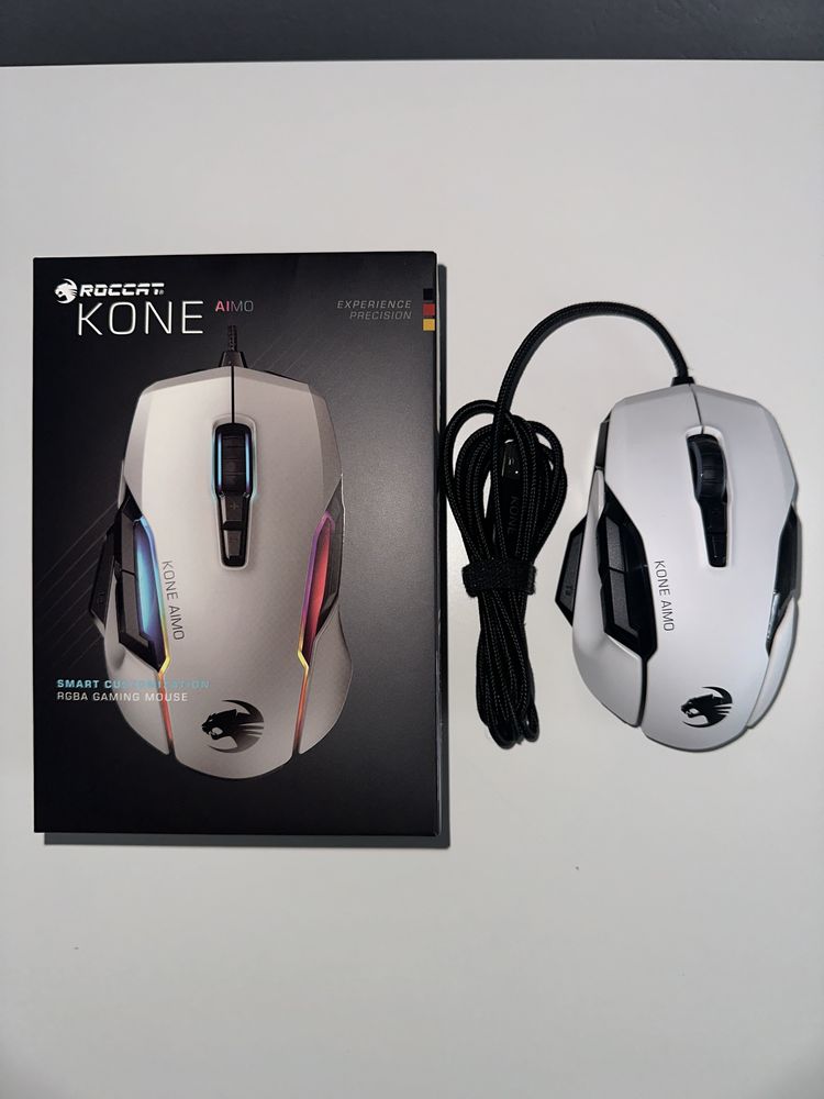 Myszka Roccat Kone AIMO biała