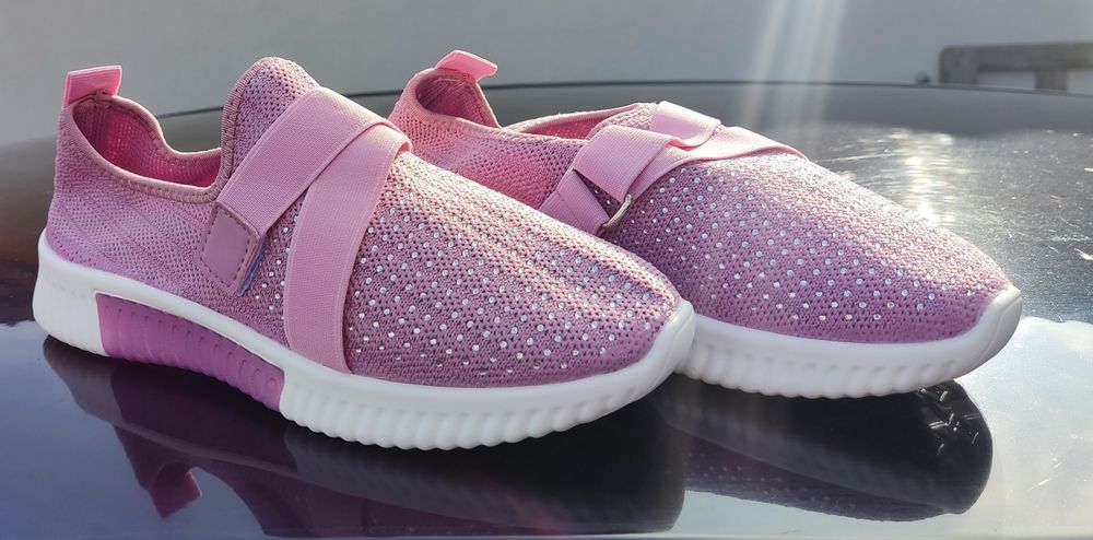 Nowe Buty różowe cekiny buciki trampki damskie r.40