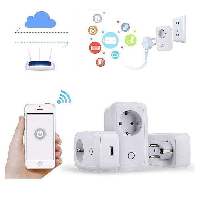 Tomada Smart Programada C/ Temporizador Controlo por Wifi/ Smartphone