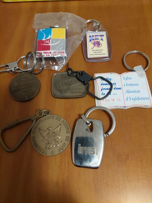 7 Porta-chaves  diversos