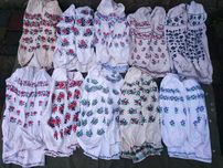 Сорочка  вишиванка полотняна конопляна лляна колінкорова старовинна