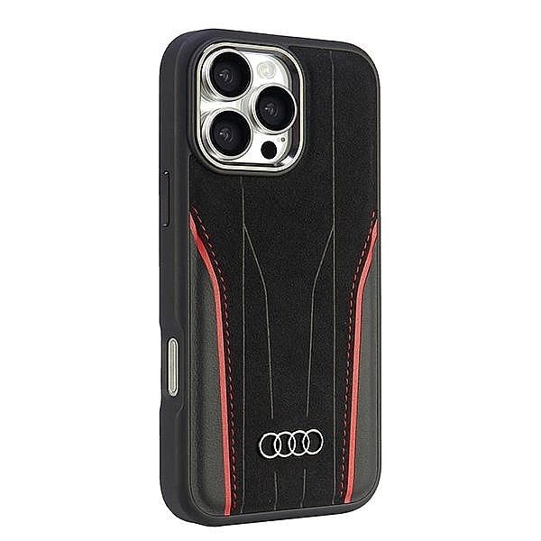 Etui Audi Genuine Leather z MagSafe na iPhone 16 Pro Max 6.9" - czarno