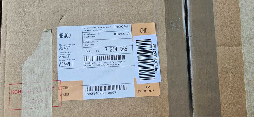 Lampa do  BMW 5 G30 G31 M5 F90 Reflektor  Adaptive  Led  USA