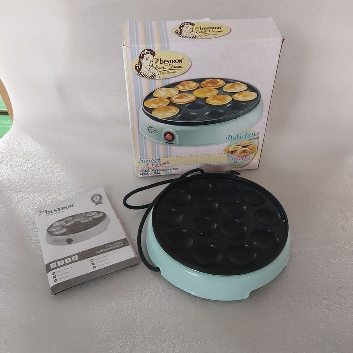 Bestron Poffertjes Maker w stylu retro, mini