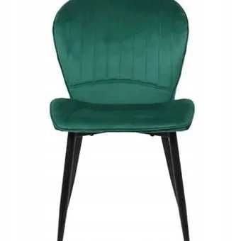 Zestaw 2 krzeseł Mason Dinning welur zielone