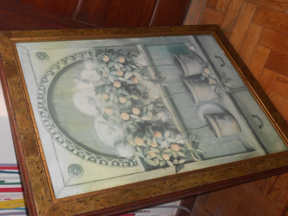 Moldura quadro antiga vintage grande