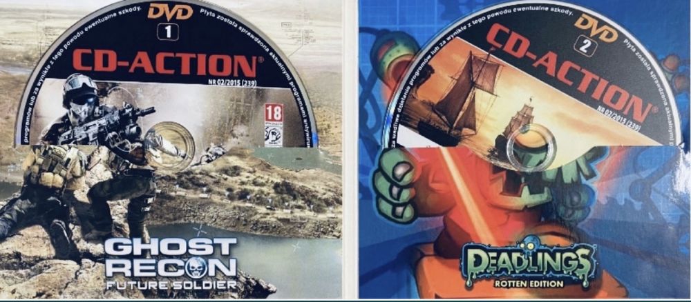 Gry PC CD-Action 2x DVD nr 239: Ghost Recon, Commander, Deadlings
