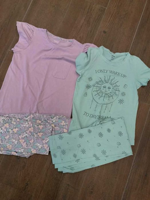 Reserved+Sinsay_Pizama 2-pack, dwuczęściowa, dziewczęca_158