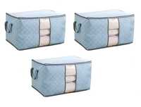 Набір 3ШT коробка органайзер корзина для одягу білизни подушок речей