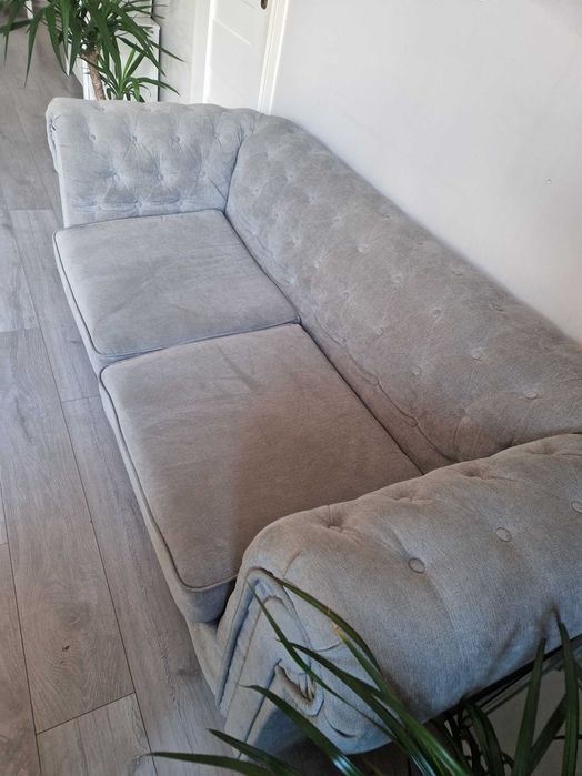 Sofa 2- osobowa szara