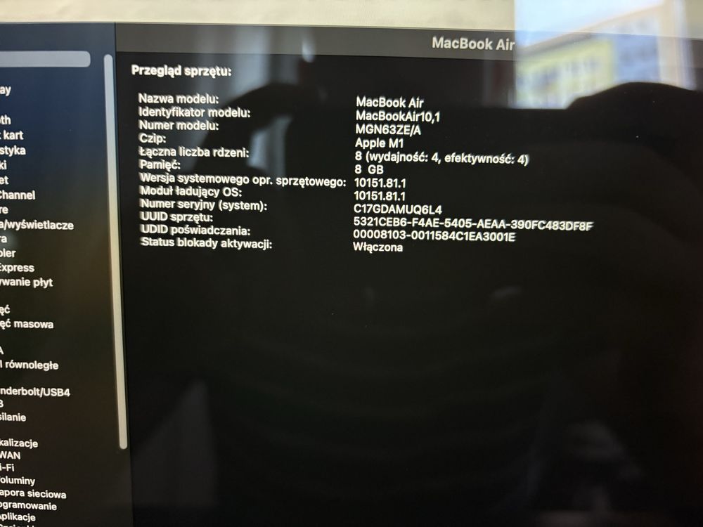 MacBook Air procesro M1 2020