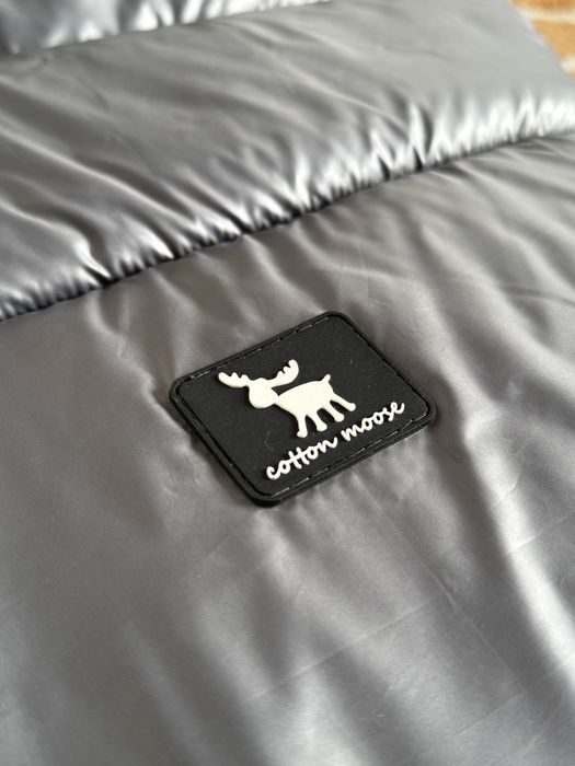 Śpiworek Cottonmoose zimowy do wózka szary srebrny metalizowany