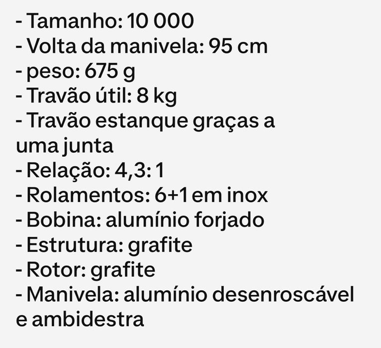 Conjunto Cana de pesca Barros e Carreto Surfcasting
