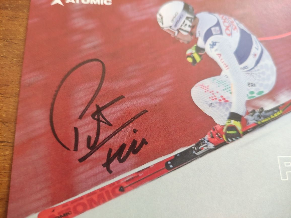 Autograf, podpis Peter Fill Atomic Alpine Skiing Narty Sport Kolekcja