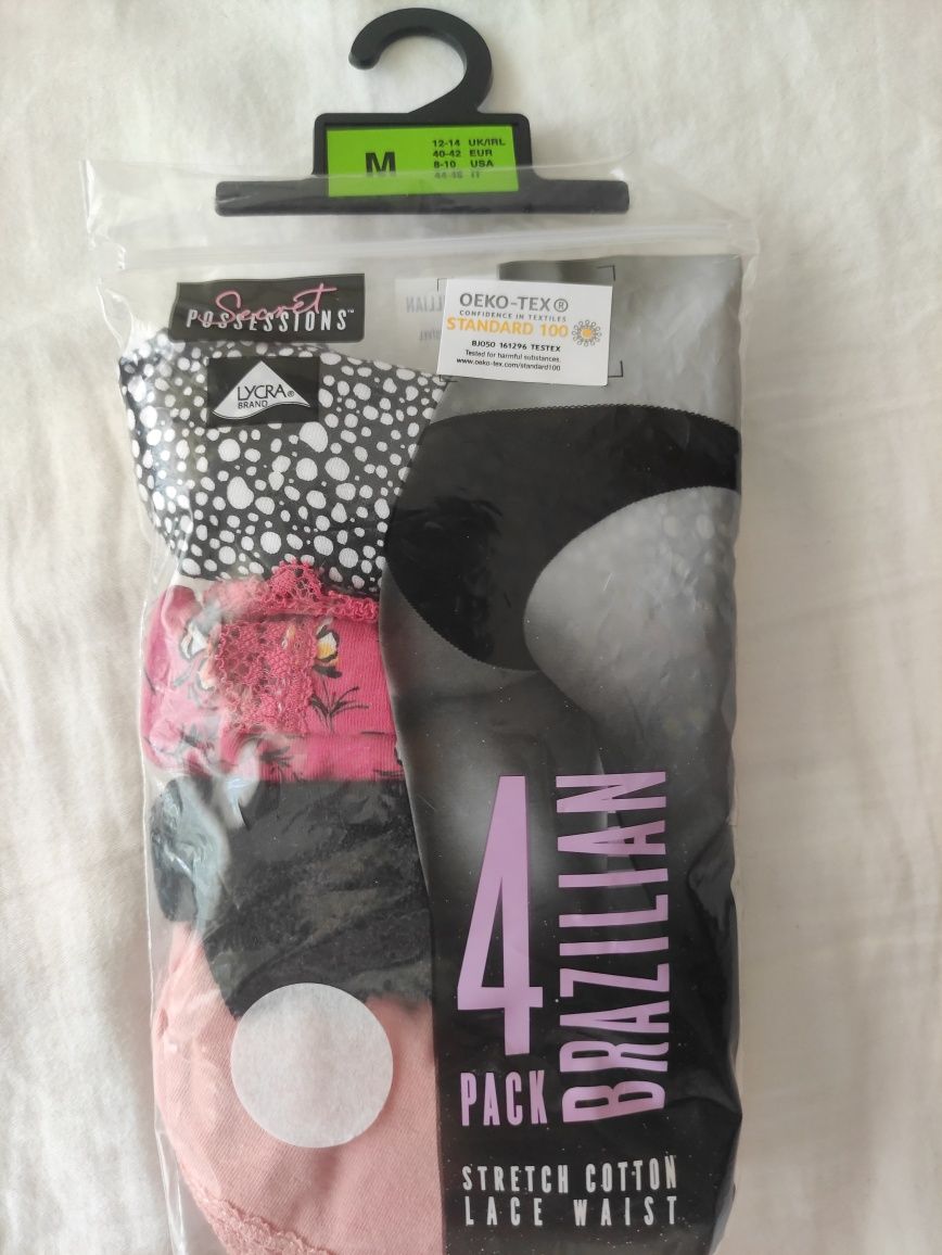 Conjunto 4 cuecas M, NOVAS!