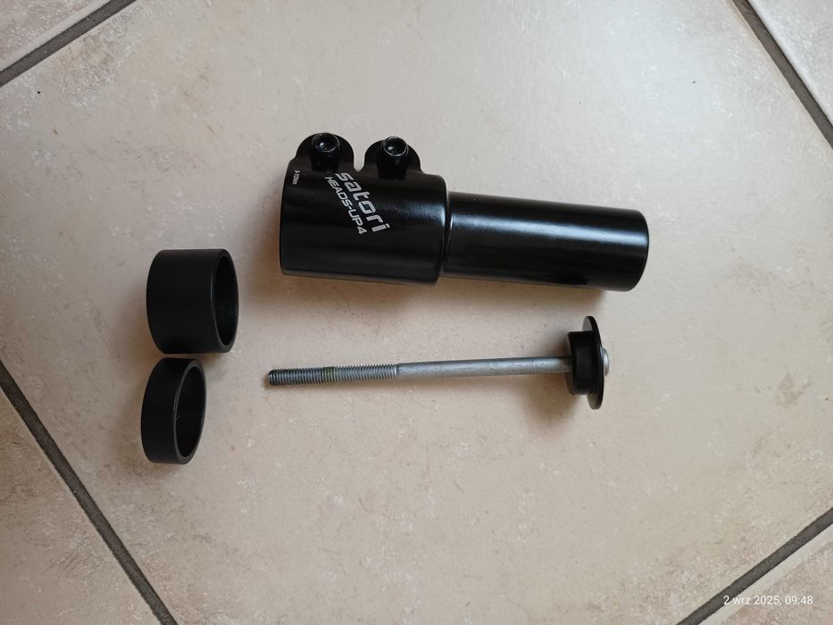 Adapter do ahead Satori 1,1/8" czarny aluminium