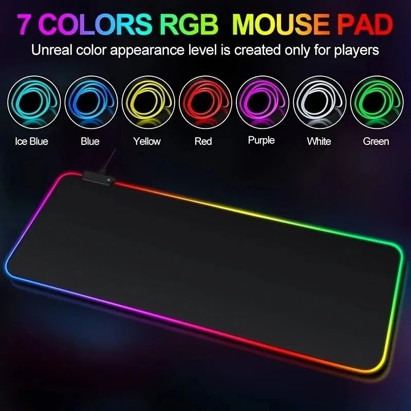 RGB Игровая поверхность 80×30 см коврик для мышки